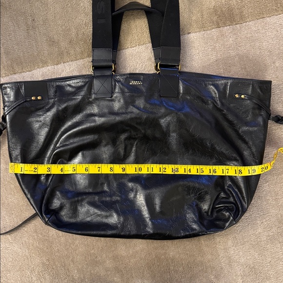 Isabel Marant Black Leather Wardy Tote - Picture 9 of 10